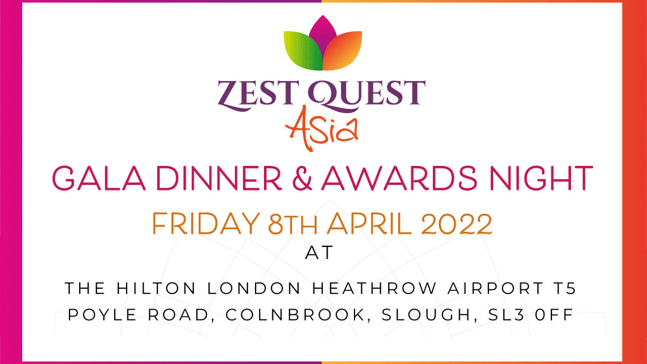 Tickets go on sale for Zest Quest Asia 2022 Gala Dinner & Awards Night